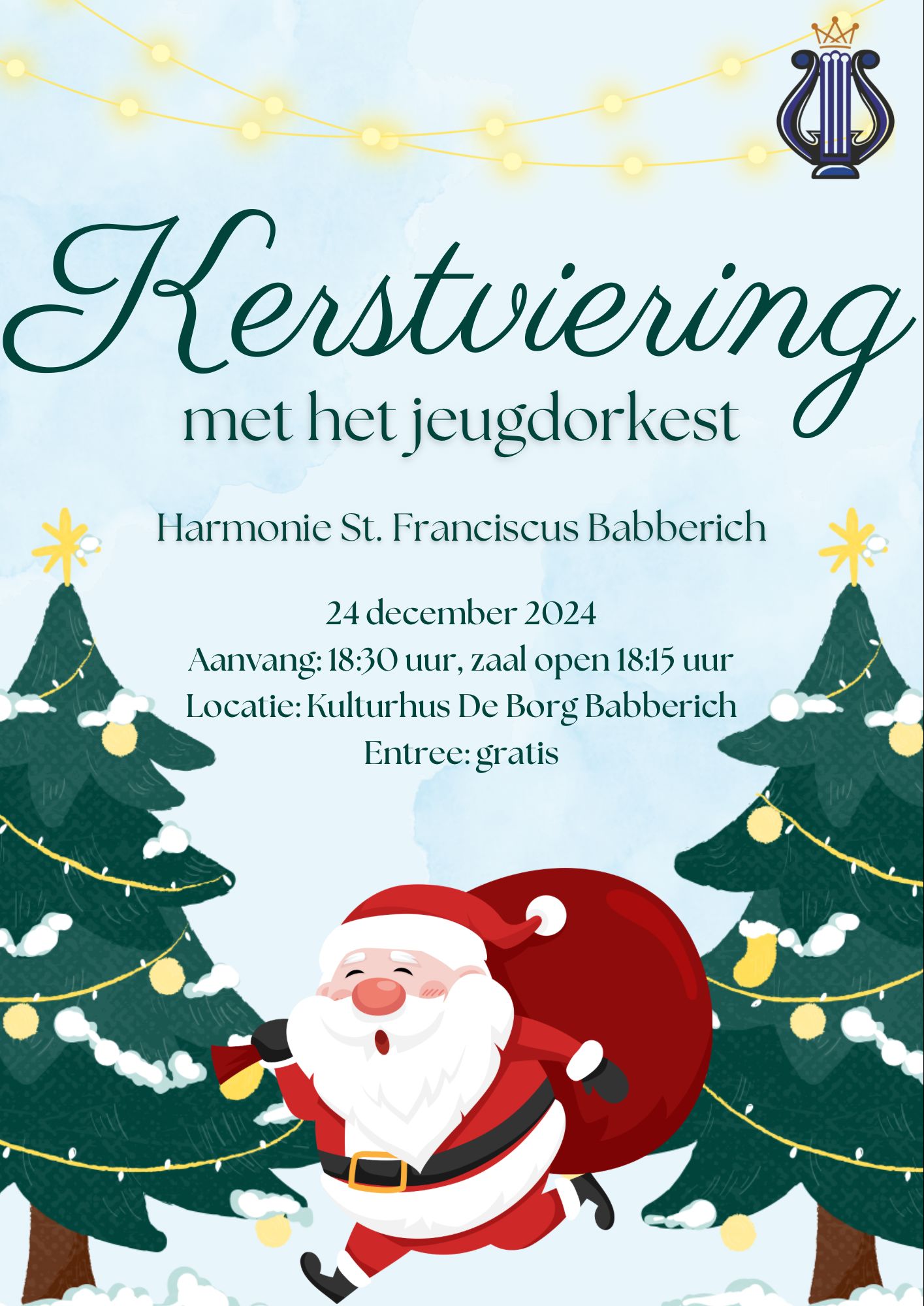 Flyer Kerstviering 2024 Facebook